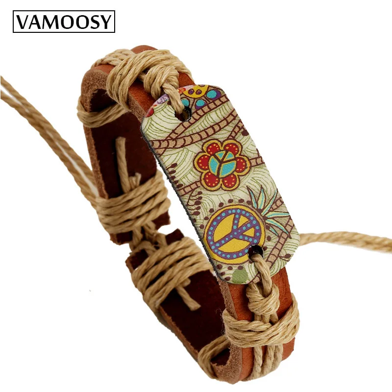 2018 Fashion Bracelets for Women Hippie Retro Leather Adjustable Bracelet HandMade Jewelry for Women Flower Print Rope Gifts
2018 Fashion Bracelets for Women Hippie Retro Leather Adjustable Bracelet HandMade Jewelry for Women Flower Print Rope Gifts