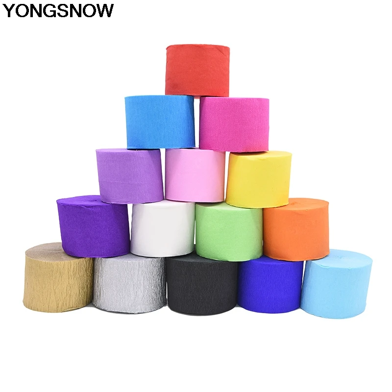 1Roll 4.5cm*25m DIY Flower Craft Wrinkle Paper Origami Crinkled Crepe Paper For DIY Scrapbooking Gift Party Decoration Supplies
1Roll 4.5cm*25m DIY Flower Craft Wrinkle Paper Origami Crinkled Crepe Paper For DIY Scrapbooking Gift Party Decoration Supplies