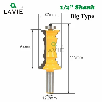 LAVIE 1PC 12mm 1/2" Shank Big Mitered Drawer Front Molding Router Bit Door Handrail Line Tenon Cutter For Wood Tools 03040-B
LAVIE 1PC 12mm 1/2" Shank Big Mitered Drawer Front Molding Router Bit Door Handrail Line Tenon Cutter For Wood Tools 03040-B