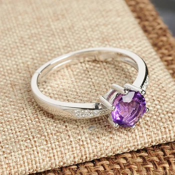 Authentic 925 Silver Mosaic Natural Amethyst Ring Fashion Women's Amethyst Accessories Hand Ornaments Silver Ring Scalable
Authentic 925 Silver Mosaic Natural Amethyst Ring Fashion Women's Amethyst Accessories Hand Ornaments Silver Ring Scalable