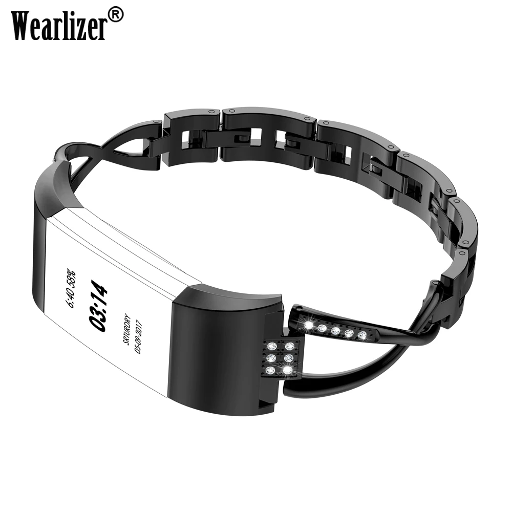 Wearlizer For Fitbit Charge 2 Bands Metal, Replacement Bangle/Bracelet/Assesories/Straps/Wrist Band for Fitbit Charge hr 2 Women
Wearlizer For Fitbit Charge 2 Bands Metal, Replacement Bangle/Bracelet/Assesories/Straps/Wrist Band for Fitbit Charge hr 2 Women