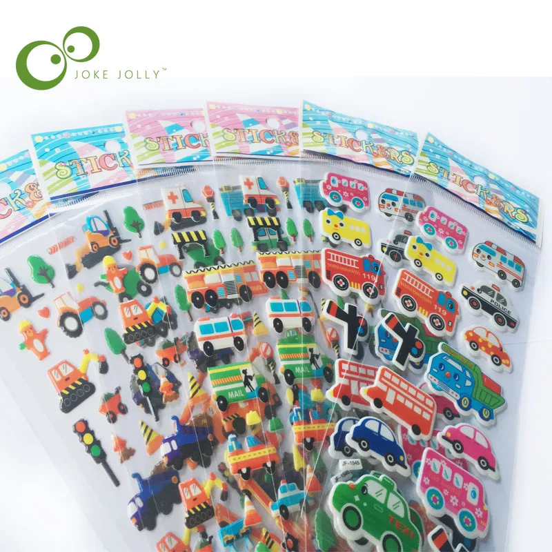 5pcs/lot Fashion Kids Toys Cartoon Cute Mini cars aircraft 3D Stickers Children boys PVC Stickers Bubble Stickers YYY WYQ
5pcs/lot Fashion Kids Toys Cartoon Cute Mini cars aircraft 3D Stickers Children boys PVC Stickers Bubble Stickers YYY WYQ