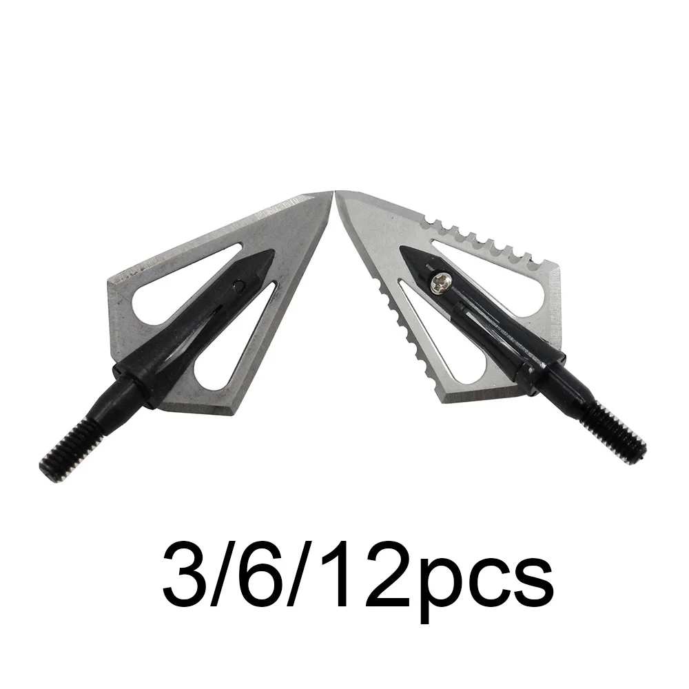 6pcs Archery Fixed 4 blade Broadheads Hunting Arrowheads Tips Flat Edge / Toothed Edge
6pcs Archery Fixed 4 blade Broadheads Hunting Arrowheads Tips Flat Edge / Toothed Edge