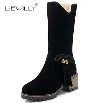 Lsewilly Size 33-43 Women High Heels Bow Boots Thick Fur Winter Woman Shoes Thick Heels Warm Fashion Ladies Mid Calf Boots E68
Lsewilly Size 33-43 Women High Heels Bow Boots Thick Fur Winter Woman Shoes Thick Heels Warm Fashion Ladies Mid Calf Boots E68