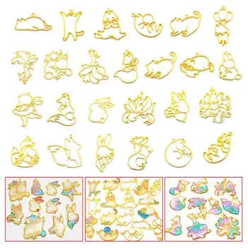 25 Pcs/pack Epoxy Border Cat Rabbit Animal Modeling Metal Frame DIY Handmade Pendant Crafts Jewelry
25 Pcs/pack Epoxy Border Cat Rabbit Animal Modeling Metal Frame DIY Handmade Pendant Crafts Jewelry