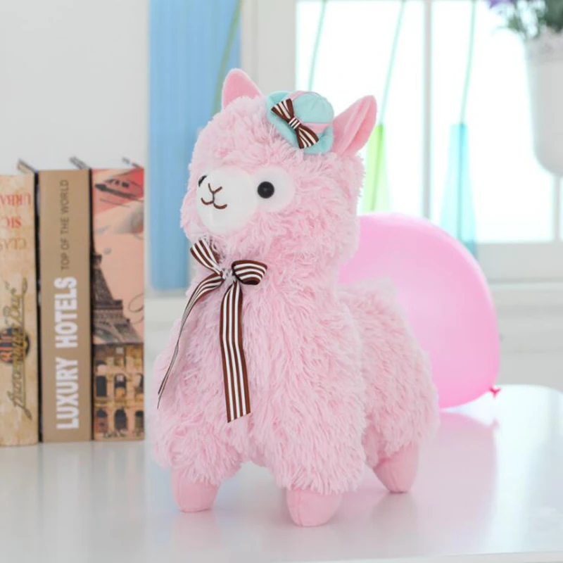 Фото 45 см Альпака плюшевая игрушка alpacasso шляпы галстук бабочка куклы - купить