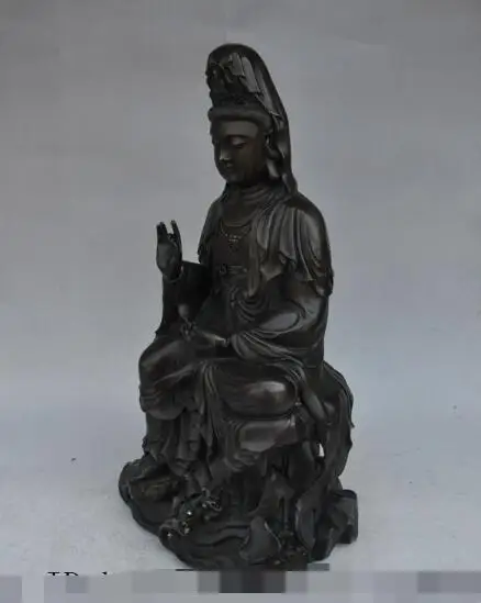 S06130 14"china buddhism temple bronze lotus Kwan-Yin Bodhisattva Goddess buddha statue
S06130 14"china buddhism temple bronze lotus Kwan-Yin Bodhisattva Goddess buddha statue