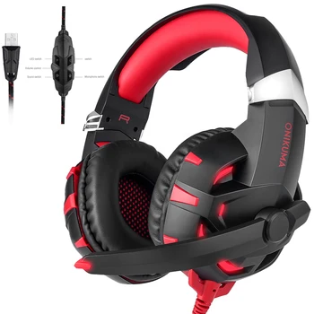 ONIKUMA K2 USB 7.1 Channel Sound Stereo Gaming Headphones Casque Gamer Headset with Mic LED Light for Computer PC Laptop
ONIKUMA K2 USB 7.1 Channel Sound Stereo Gaming Headphones Casque Gamer Headset with Mic LED Light for Computer PC Laptop