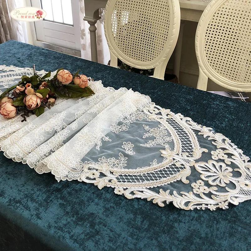 Proud Rose Luxury Lace Table Runner Romantic Table Flag Embroidery Cover Towel Tea Table Cloth TV Cabinet Towel
Proud Rose Luxury Lace Table Runner Romantic Table Flag Embroidery Cover Towel Tea Table Cloth TV Cabinet Towel