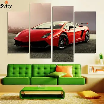 4 Pcs Red Sports Car Wall Art Picture Home Decoration Living Room Canvas Print Painting Wall picture printing on canvas
4 Pcs Red Sports Car Wall Art Picture Home Decoration Living Room Canvas Print Painting Wall picture printing on canvas