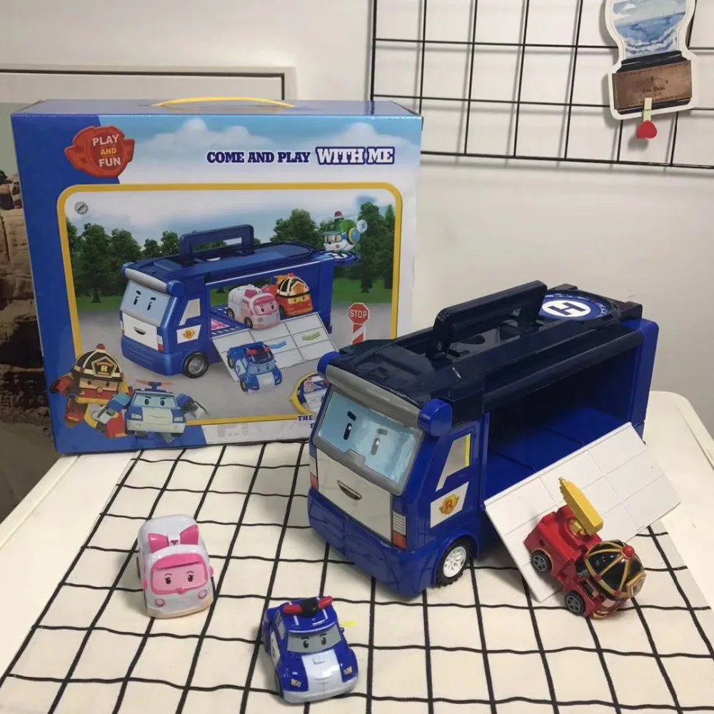 Newest Korea Robocar Poli Robot Kids Toys Car Model Storage Box Parking Lot With 3 Pull Back Cars Toys For Children Gif
Newest Korea Robocar Poli Robot Kids Toys Car Model Storage Box Parking Lot With 3 Pull Back Cars Toys For Children Gif