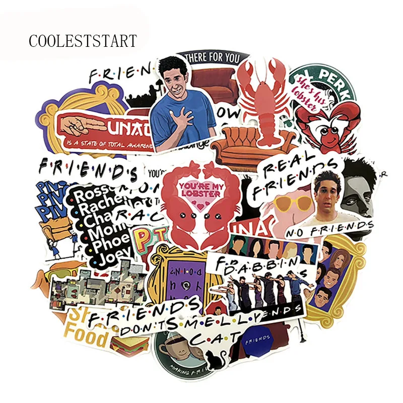 34 Pcs/Lot Friends Decal Stickers US TV series For Laptop Skateboard Luggage Car Bicycle Backpack Decal Pegatinas Toy Stickers
34 Pcs/Lot Friends Decal Stickers US TV series For Laptop Skateboard Luggage Car Bicycle Backpack Decal Pegatinas Toy Stickers