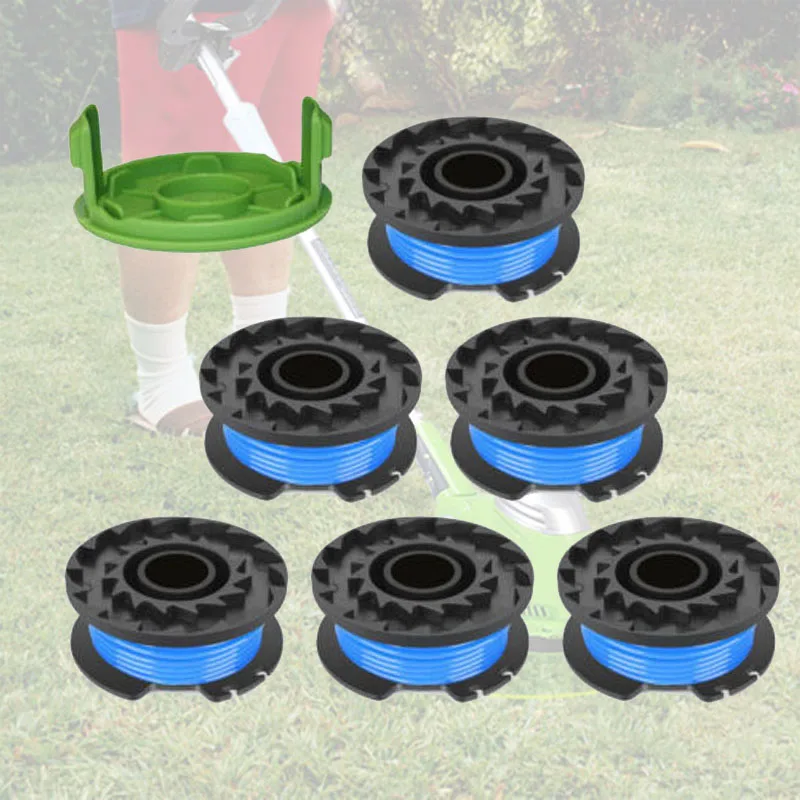 6X Spools+1X Covers For Greenworks 29092/29252 String Trimmer Line Replacement 0.065 Inches Gardon Tools Parts
6X Spools+1X Covers For Greenworks 29092/29252 String Trimmer Line Replacement 0.065 Inches Gardon Tools Parts