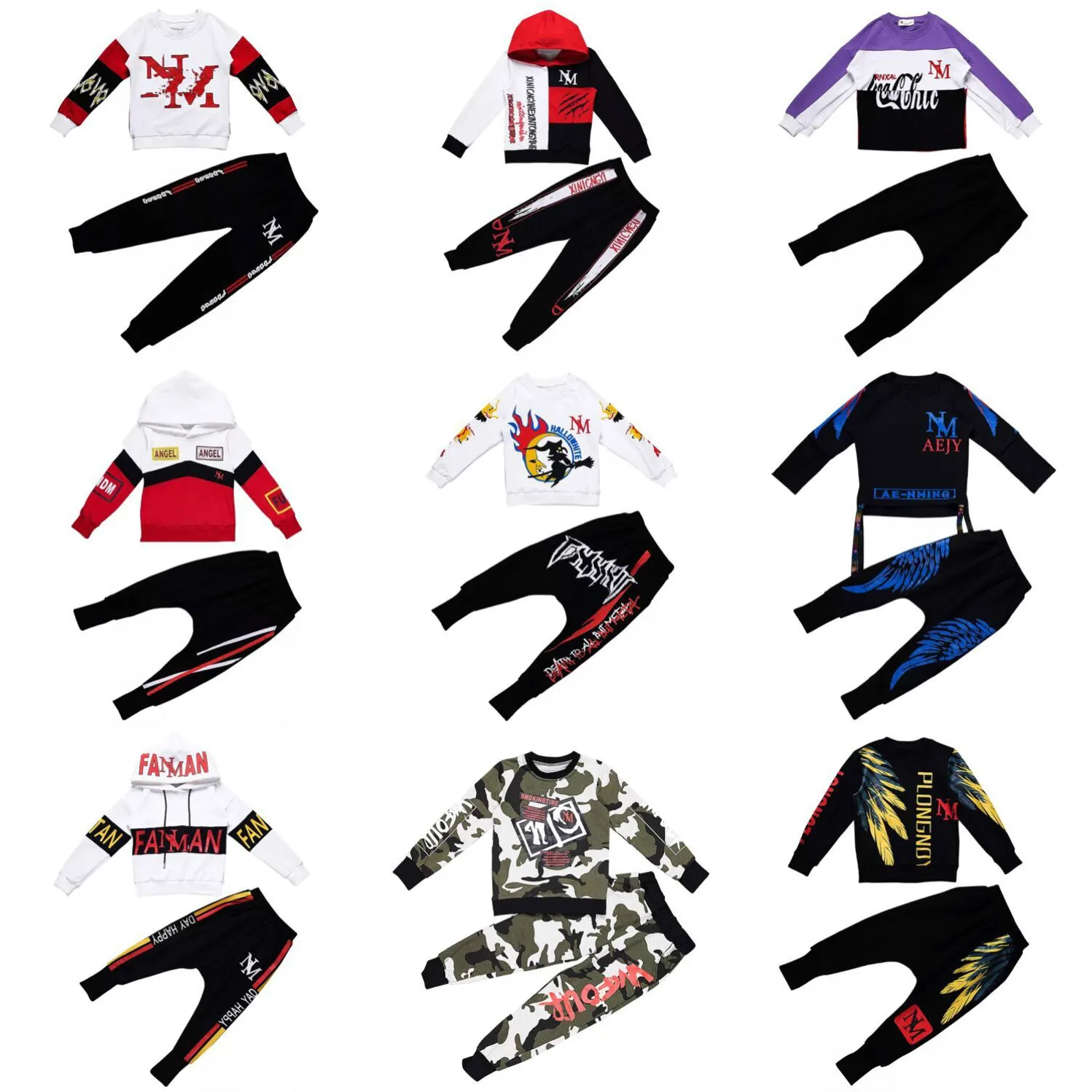 Kids Sport Suits Boys Hip Hop Dance Sets New Fashion Children Clothing Set 3-16Yrs Boys Teens Hoodie Shirt Tops Pants CA4221
Kids Sport Suits Boys Hip Hop Dance Sets New Fashion Children Clothing Set 3-16Yrs Boys Teens Hoodie Shirt Tops Pants CA4221