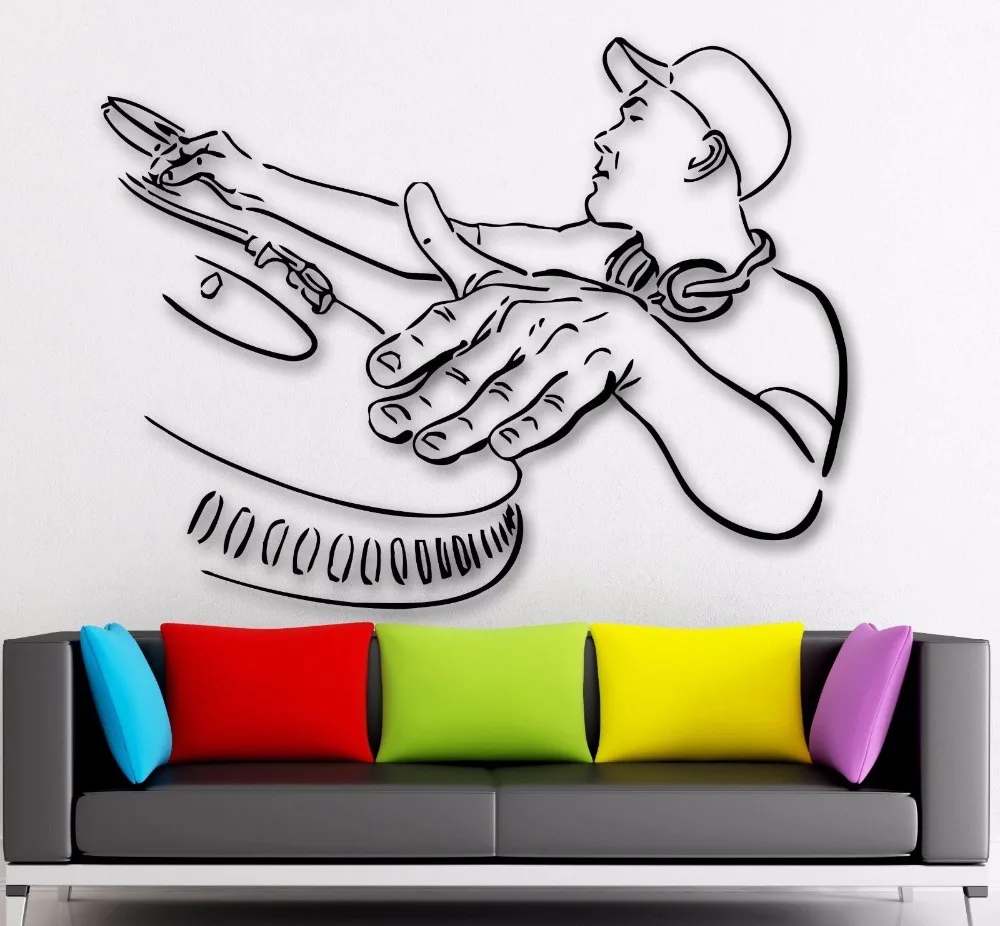 Fashion Wall Stickers Vinyl Decal DJ Rap Music Hip Hop Night Club Party free shipping
Fashion Wall Stickers Vinyl Decal DJ Rap Music Hip Hop Night Club Party free shipping