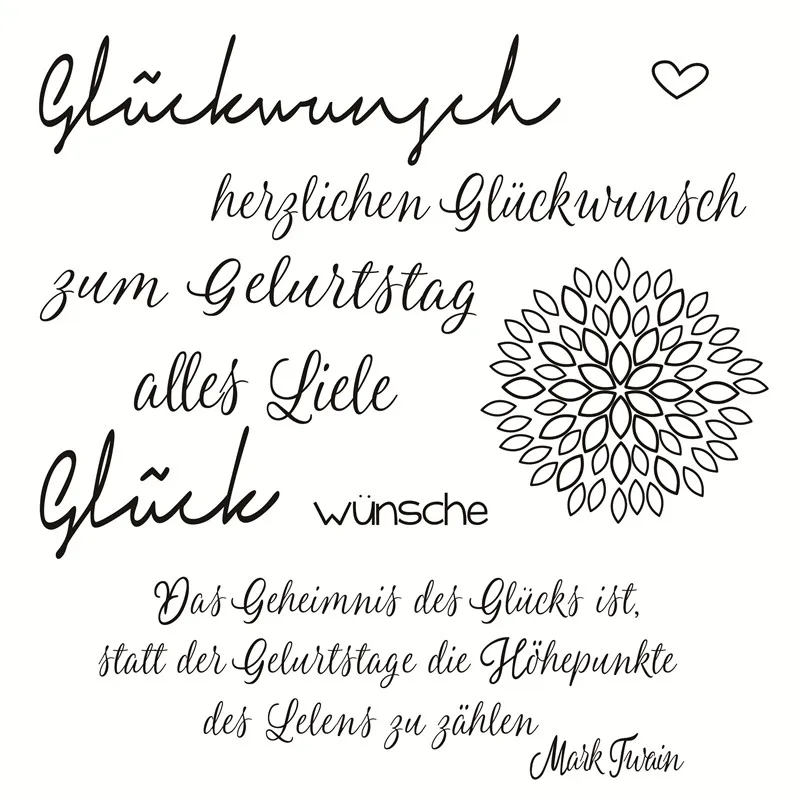 German text Decorative Handmade Practical Clear Stamp for Scrapbooking Transparent Silicone Rubber DIY Photo Album Decor
German text Decorative Handmade Practical Clear Stamp for Scrapbooking Transparent Silicone Rubber DIY Photo Album Decor