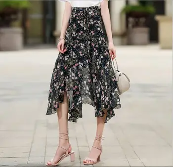 2020 Female Chiffon Skirts Female Summer Elegant Office Work Irregular Floral Printed Skirts Clothes Women Bohemian Beach Skirt
2020 Female Chiffon Skirts Female Summer Elegant Office Work Irregular Floral Printed Skirts Clothes Women Bohemian Beach Skirt