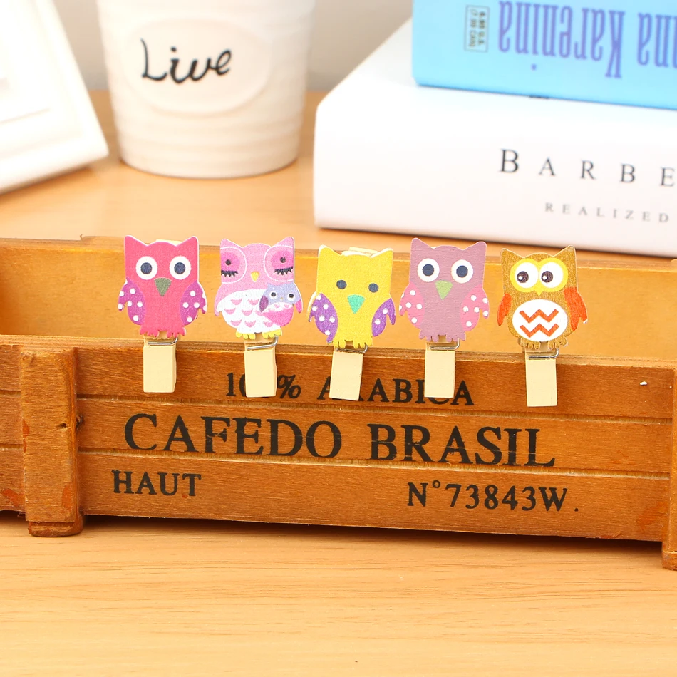 10 pcs/lot Kawaii Owl Wooden Clip Photo Paper Craft Diy Clips With Hemp Rope diy free shipping
10 pcs/lot Kawaii Owl Wooden Clip Photo Paper Craft Diy Clips With Hemp Rope diy free shipping
