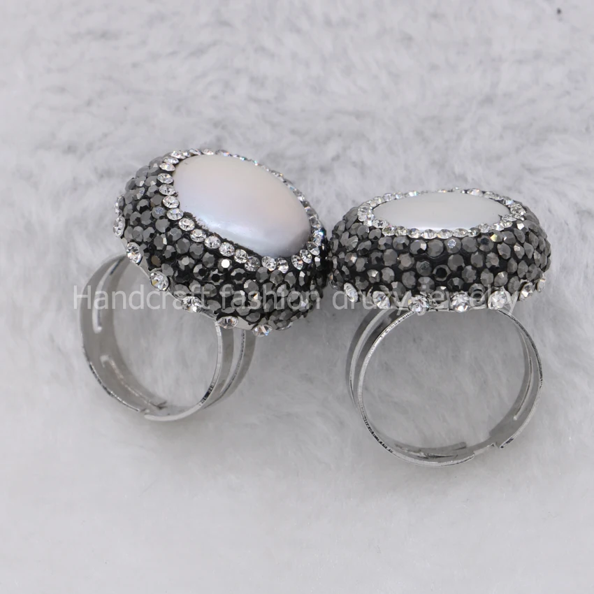Natural pearl ring round pearl stone pave cz adjustable silver plated fashion Gems jewelry for women 397
Natural pearl ring round pearl stone pave cz adjustable silver plated fashion Gems jewelry for women 397