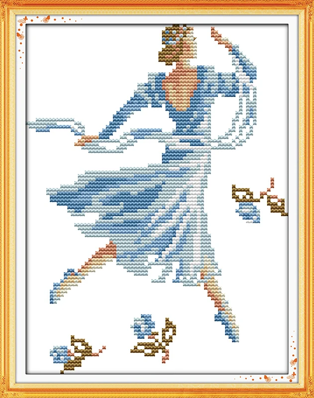 Ballet-dancer Counted 11CT Printed 14CT DMC Cross Stitch Set DIY Chinese Cotton Cross-stitch Kit Embroidery Needlework
Ballet-dancer Counted 11CT Printed 14CT DMC Cross Stitch Set DIY Chinese Cotton Cross-stitch Kit Embroidery Needlework