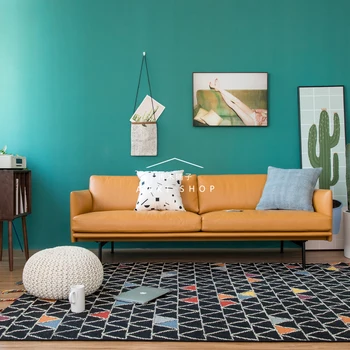 Nordic geometric pattern wool carpet for living room Handwoven sofa style tea rug handmade
Nordic geometric pattern wool carpet for living room Handwoven sofa style tea rug handmade