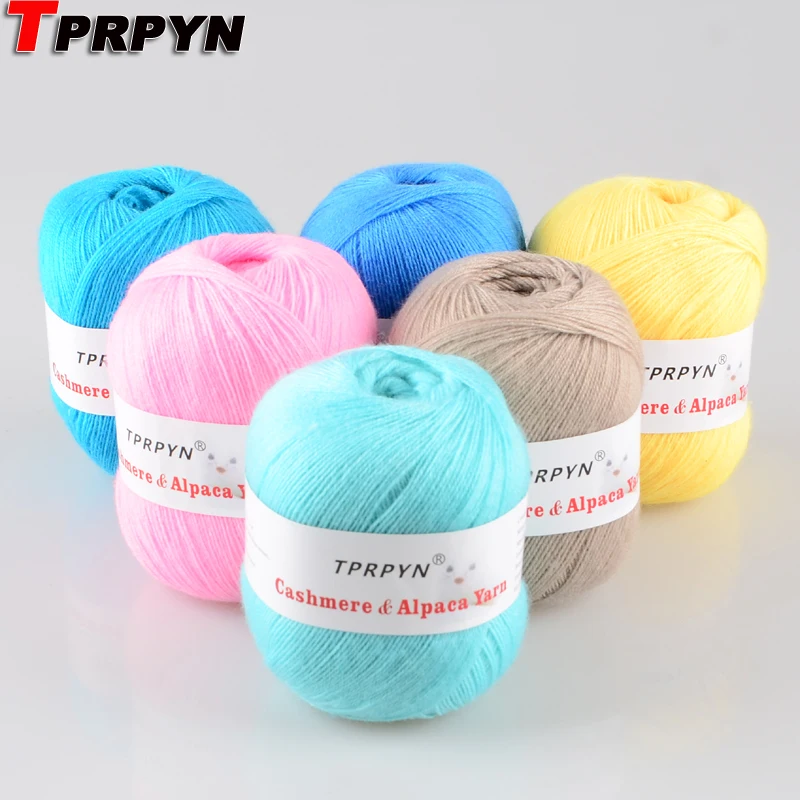 TPRPYN 1 шт. = 50 г 450 м тонкий кашемир шерстяная пряжа для ручного вязания Лана крючком