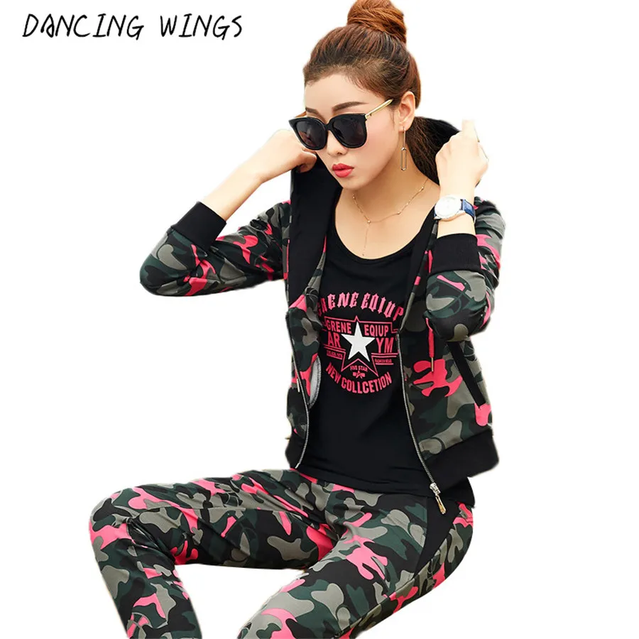 DANCING WINGS Spring Crop Top Hooded Camouflage Sweatshirts Loose Long Pants women 3 pieces sets
DANCING WINGS Spring Crop Top Hooded Camouflage Sweatshirts Loose Long Pants women 3 pieces sets