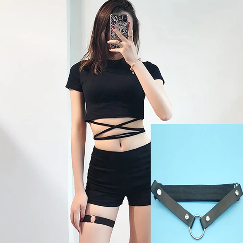 2019 NEW Womens Metal circle Ring Leg Garters Sock Sexy Black Fetish Strap Bondage Harness Thigh Stocking Suspender Belts
2019 NEW Womens Metal circle Ring Leg Garters Sock Sexy Black Fetish Strap Bondage Harness Thigh Stocking Suspender Belts