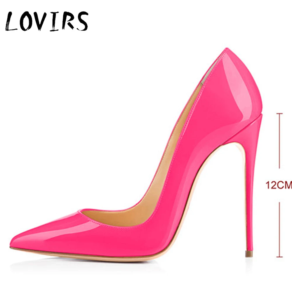 Lovirs Women Shoes 12 cm High Heels Stiletto Pointed Toe Patent Leather Black red Shoes Plus of Big Size Wedding Pumps 8.5cm
Lovirs Women Shoes 12 cm High Heels Stiletto Pointed Toe Patent Leather Black red Shoes Plus of Big Size Wedding Pumps 8.5cm