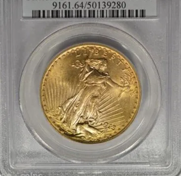 1913 $20 Saint Gaudens Double Eagle coin