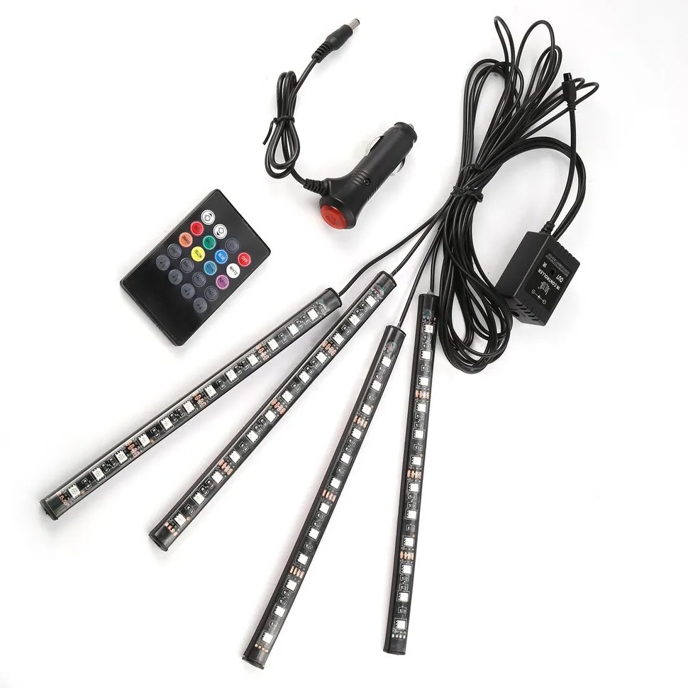 8pcs 12LED 5W Remote Control Car Interior Floor Decoration Light LED RGB Car Lamp Strip
8pcs 12LED 5W Remote Control Car Interior Floor Decoration Light LED RGB Car Lamp Strip