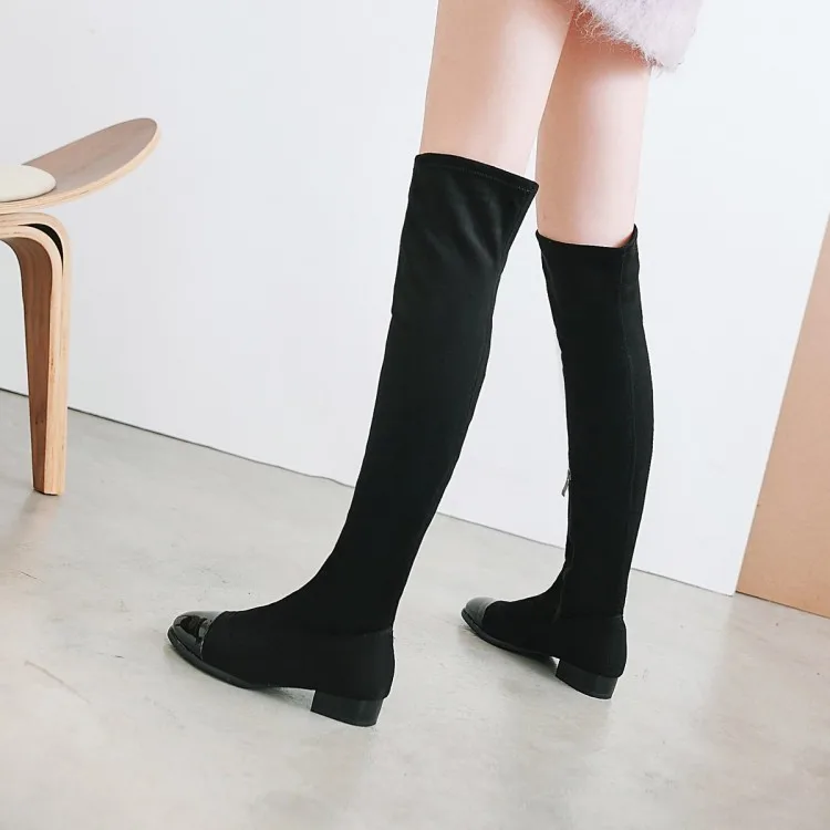 Big Size 11 12 13 14 15 16 17 Europeans and Americans fashionable with pointed, thick heel, side zipper, thin and long boots
Big Size 11 12 13 14 15 16 17 Europeans and Americans fashionable with pointed, thick heel, side zipper, thin and long boots