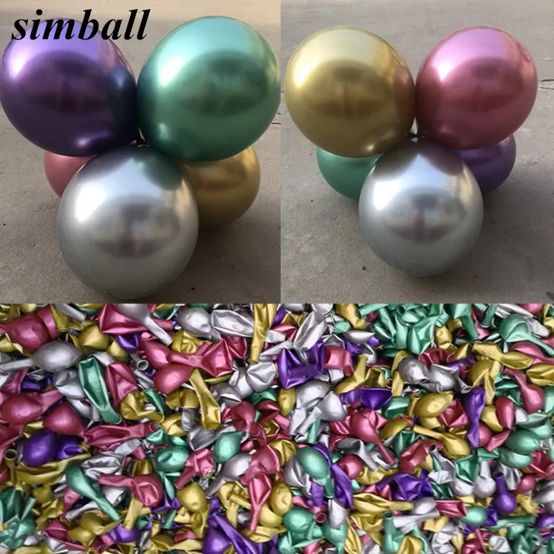 Wholesale 100pcs 12inch Chrome gold balloon flashing metal balloon Thick Latex Balloons Wedding Decoration Metallic Balloons
Wholesale 100pcs 12inch Chrome gold balloon flashing metal balloon Thick Latex Balloons Wedding Decoration Metallic Balloons