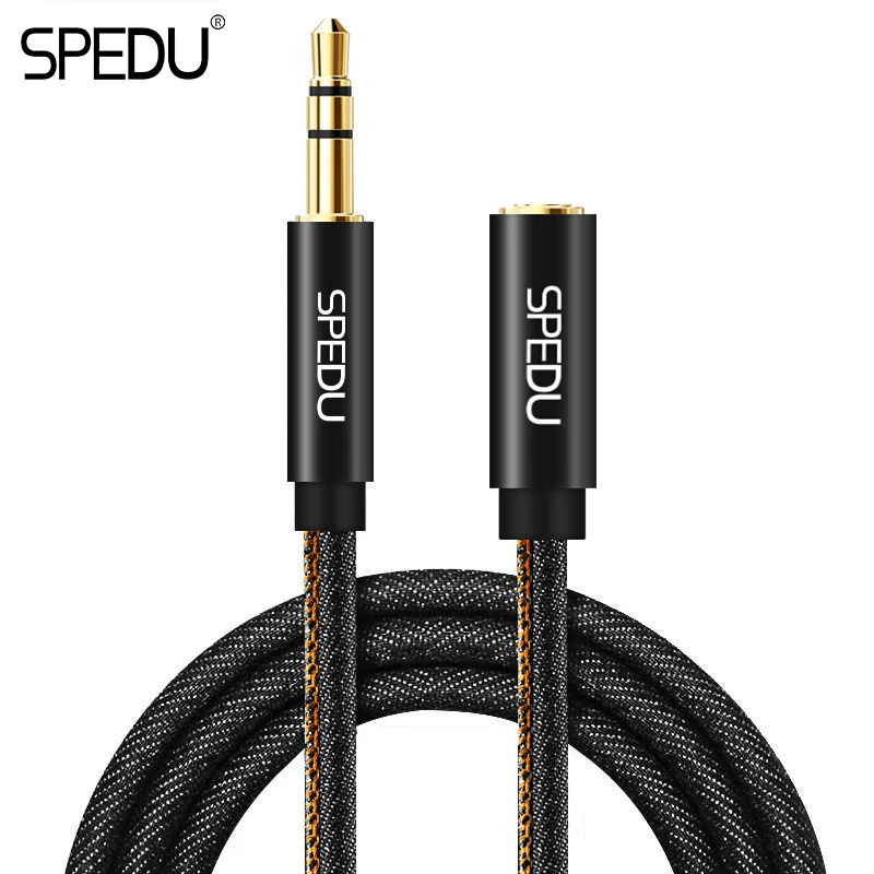 Audio Extension Cable,SPEDU Jack 3.5mm headphone extension cable Male to Female Aux Extension Cable For Laptop Computer Phone
Audio Extension Cable,SPEDU Jack 3.5mm headphone extension cable Male to Female Aux Extension Cable For Laptop Computer Phone