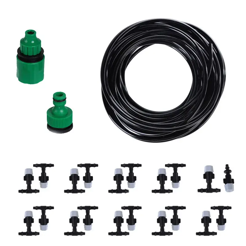 10/15m Water Misting Cooling System Sprinkler Water irrigation Kit With 20/25 Mist Sprinkler Nozzle for Outdoor Garden
10/15m Water Misting Cooling System Sprinkler Water irrigation Kit With 20/25 Mist Sprinkler Nozzle for Outdoor Garden