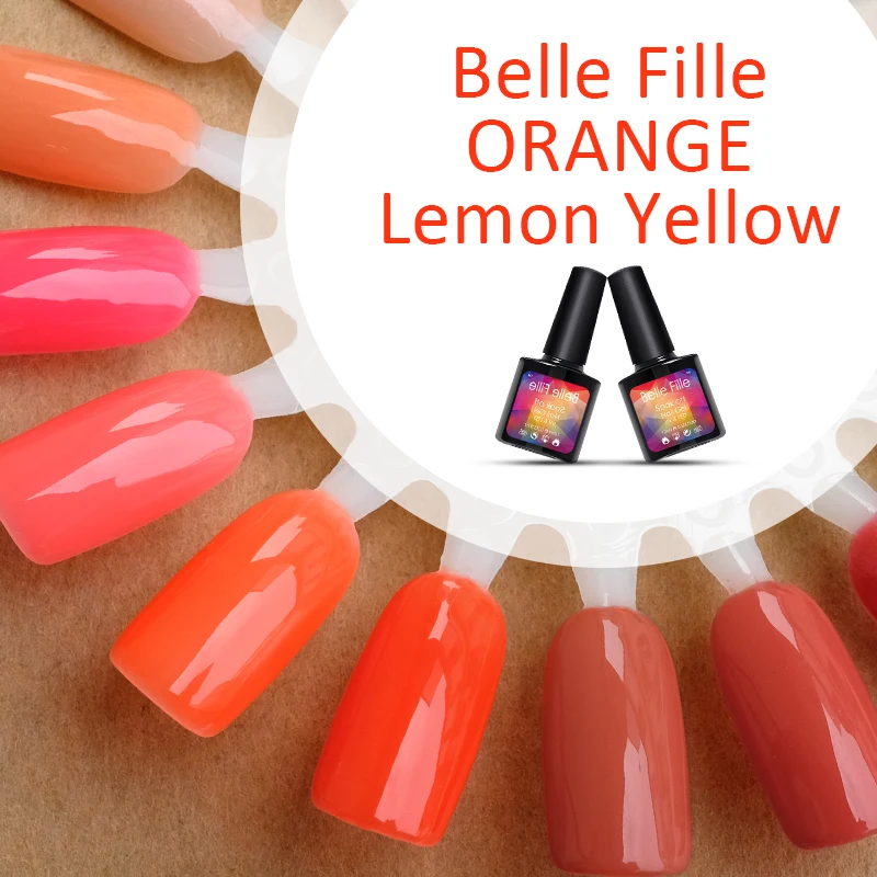 Belle Fille Orange Nail Gel Lemon Orange UV Gel Nail Polish Need Primer Coat and Top Coat for Birthday Gift Nail Art UV Gel
Belle Fille Orange Nail Gel Lemon Orange UV Gel Nail Polish Need Primer Coat and Top Coat for Birthday Gift Nail Art UV Gel