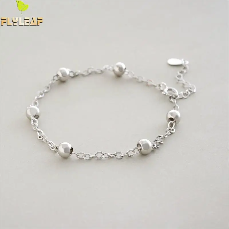 Flyleaf 925 Sterling Silver Beads Bracelets For Women Simple Fashion Fine Jewelry Bracelets & Bangles Party High Quality
Flyleaf 925 Sterling Silver Beads Bracelets For Women Simple Fashion Fine Jewelry Bracelets & Bangles Party High Quality