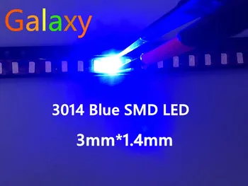 500PCS Smart Electronics Super Bright 3014 Blue Lighting SMD Led Diode 460-470NM 0.1W 30MA
500PCS Smart Electronics Super Bright 3014 Blue Lighting SMD Led Diode 460-470NM 0.1W 30MA