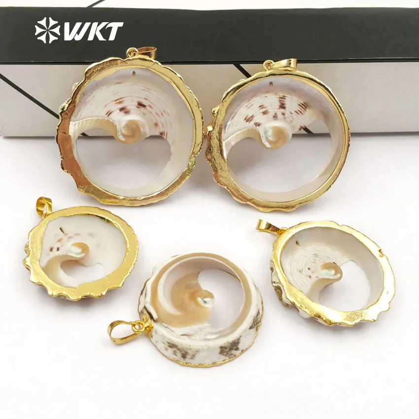 WT-JP064 Special Design Natural Sea Shell With Gold Bezel Pendant Necklace Wild Coast Jewelry Chakra Collection Bohe Gift For
WT-JP064 Special Design Natural Sea Shell With Gold Bezel Pendant Necklace Wild Coast Jewelry Chakra Collection Bohe Gift For