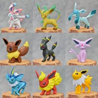 Original Eevee Vaporeon Jolteon Flareon Espeon Umbreon Leafeon Glaceon with box action & toy figures Collection toy pks image