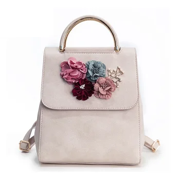High Quality Flower Shoulder Bag Multifunction Women Flower School Backpack PU Leather Backpacks Beading School Bags For Girls
High Quality Flower Shoulder Bag Multifunction Women Flower School Backpack PU Leather Backpacks Beading School Bags For Girls