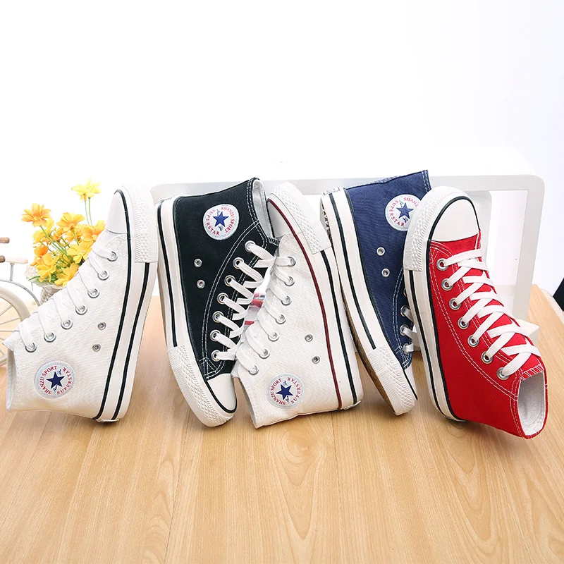 Hot sale 2019 spring new women's shoes four seasons basic high-top lace-up canvas casual fashion trend student single shoes
Hot sale 2019 spring new women's shoes four seasons basic high-top lace-up canvas casual fashion trend student single shoes