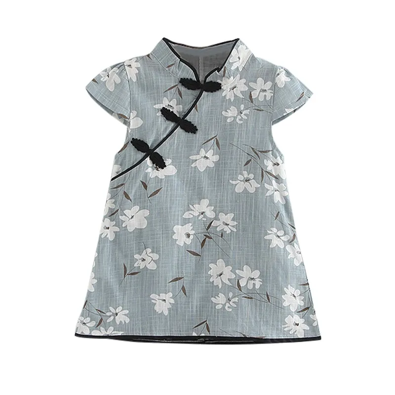 Kids' Clothing Girls Dress Chinese Style Cheongsam Summer for 2-6Y Children Girl Princess Dress Casual Cotton Dresses
Kids' Clothing Girls Dress Chinese Style Cheongsam Summer for 2-6Y Children Girl Princess Dress Casual Cotton Dresses