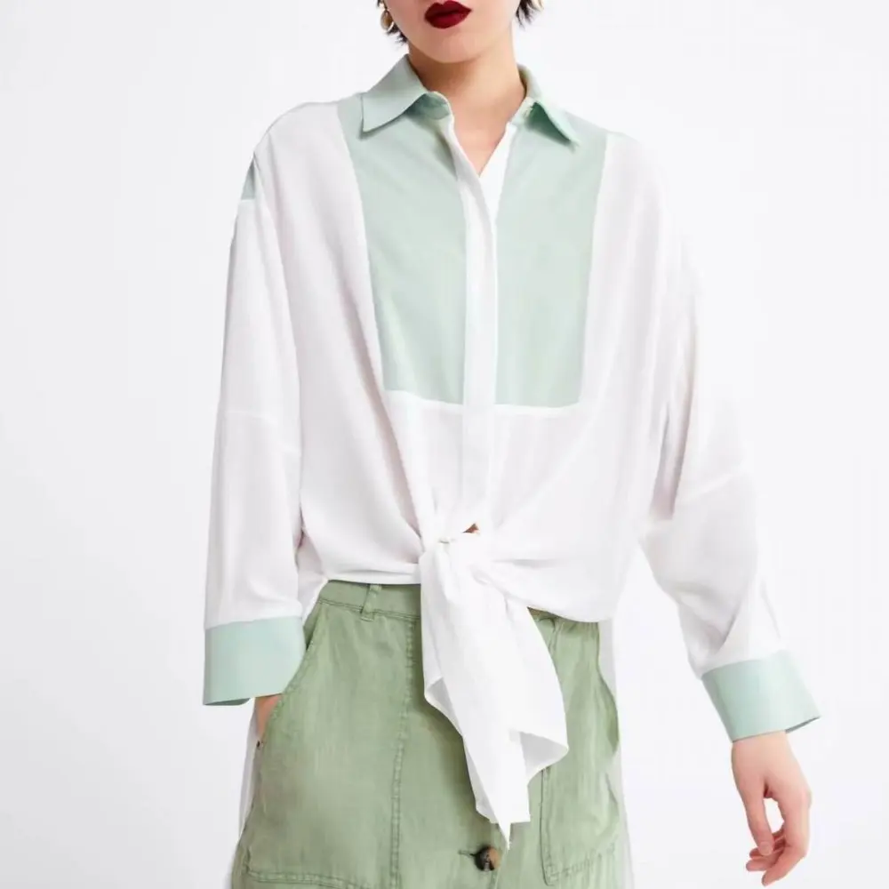 2019 za women clothes summer women's loose blouses LAPEL collar blouse shirts SHIRT With omens Blusas Feminina Blouse
2019 za women clothes summer women's loose blouses LAPEL collar blouse shirts SHIRT With omens Blusas Feminina Blouse