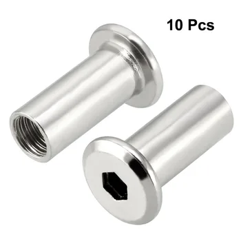 uxcell 10pcs/lot M8x22 M8x20 M10x21 Iron Nickel Plated Rivet Hex Socket Head Insert Nut Screw Post Furniture Fittings Fastener
uxcell 10pcs/lot M8x22 M8x20 M10x21 Iron Nickel Plated Rivet Hex Socket Head Insert Nut Screw Post Furniture Fittings Fastener