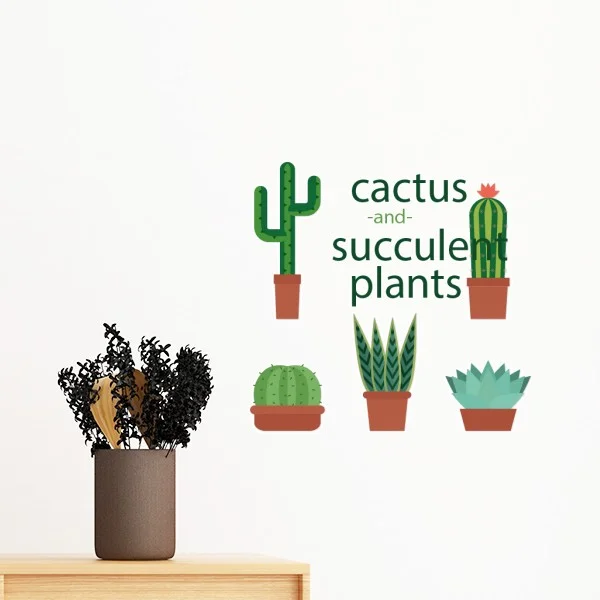 Cartoon Potted Plant Flowerpot Cactus Succulents Flower Removable Wall Sticker Art Decals Mural DIY Wallpaper for Room Decal
Cartoon Potted Plant Flowerpot Cactus Succulents Flower Removable Wall Sticker Art Decals Mural DIY Wallpaper for Room Decal