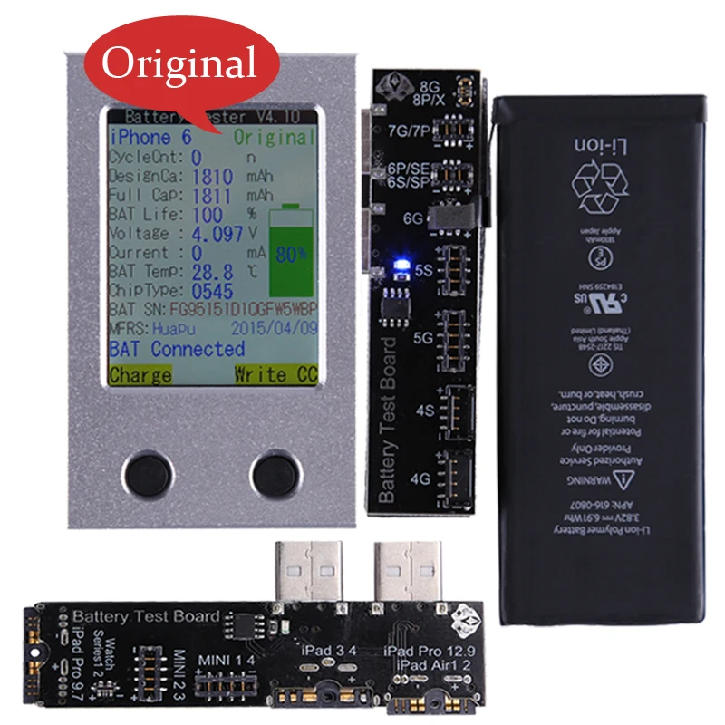 Phone Repair Tools For iPhone Battery Tester X 8 8P 7 7P 6 6P 6S 6SP 5 5S SE 4 4S Battery Tester a Key Clear Cycle
Phone Repair Tools For iPhone Battery Tester X 8 8P 7 7P 6 6P 6S 6SP 5 5S SE 4 4S Battery Tester a Key Clear Cycle