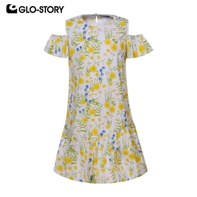 GLO-STORY Children Girls 2019 Cold Shoulder A-lined Summer Floral Dresses Kids Girls Petal Sleeve O-neck Sundress GYQ-8119
GLO-STORY Children Girls 2019 Cold Shoulder A-lined Summer Floral Dresses Kids Girls Petal Sleeve O-neck Sundress GYQ-8119