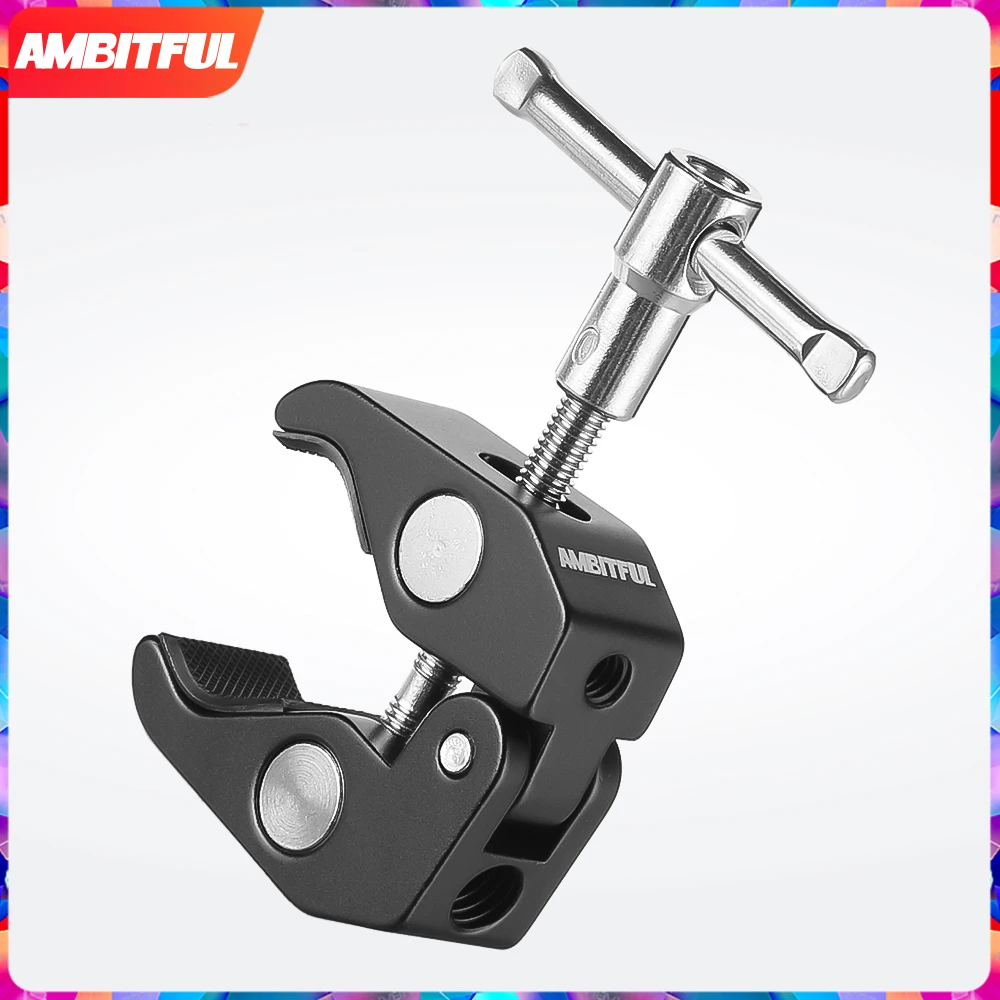 AMBITFUL Magic Articulated Arm Crab Claw Clamp Tongs Pliers Clip Bracket for Studio Flash Light LED Light Tripod Monopod
AMBITFUL Magic Articulated Arm Crab Claw Clamp Tongs Pliers Clip Bracket for Studio Flash Light LED Light Tripod Monopod