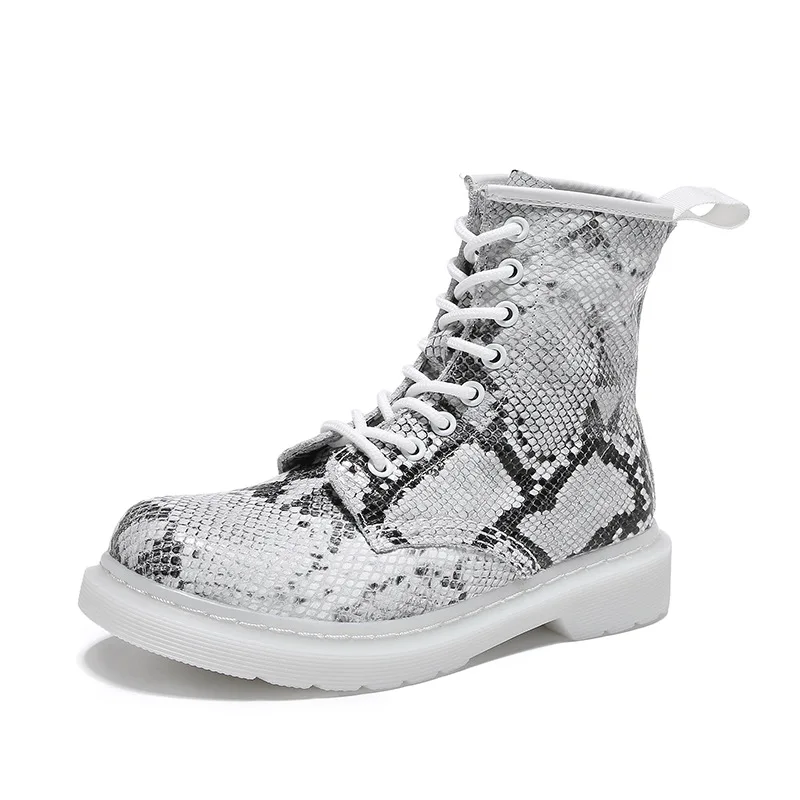 Winter Snake Wrinkled Genuine Leather Jason Martins Boots Women Shoes Lace-Up 8-hole Boots Round Toe Ankle Boots Bota Feminina
Winter Snake Wrinkled Genuine Leather Jason Martins Boots Women Shoes Lace-Up 8-hole Boots Round Toe Ankle Boots Bota Feminina